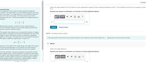 15cm|Solved Consider an object with s=12cm that produces an image